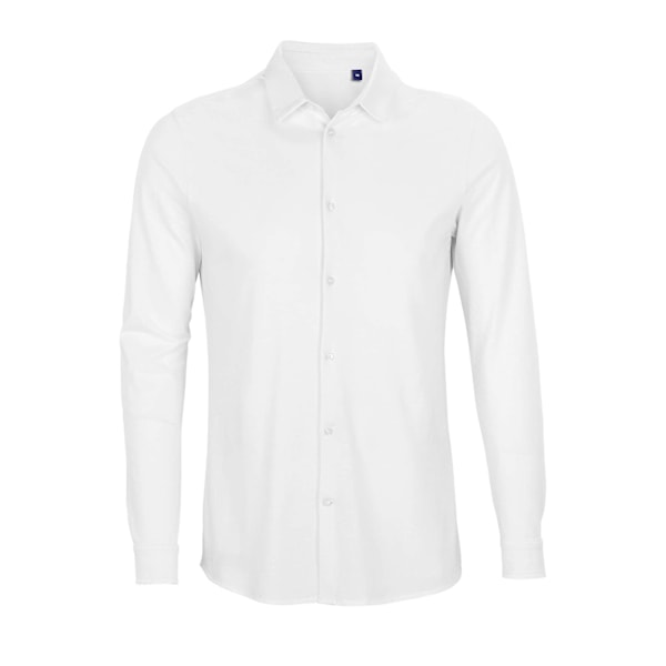 NEOBLU Herr Basile Piqué Ekologisk Långärmad Skjorta 4XL Optic W Optic White 4XL