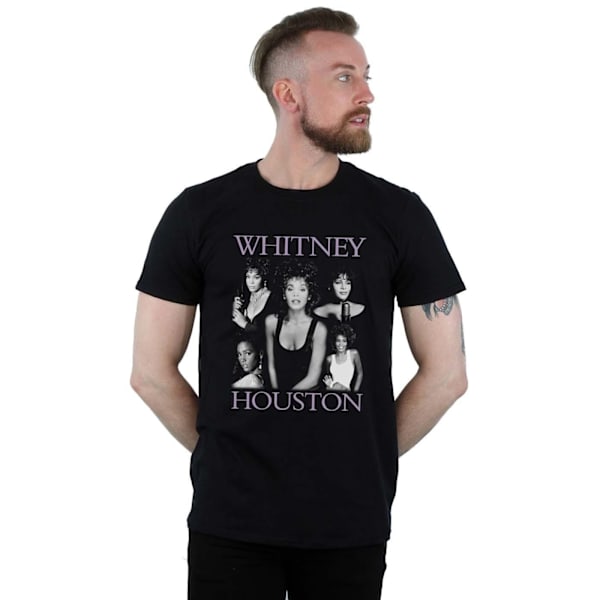 Whitney Houston Herr Flera Poser T-shirt M Svart Black M