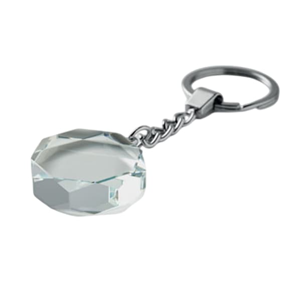 MidOcean Roundward Rund Glas Nyckelring One Size Transparent Transparent One Size
