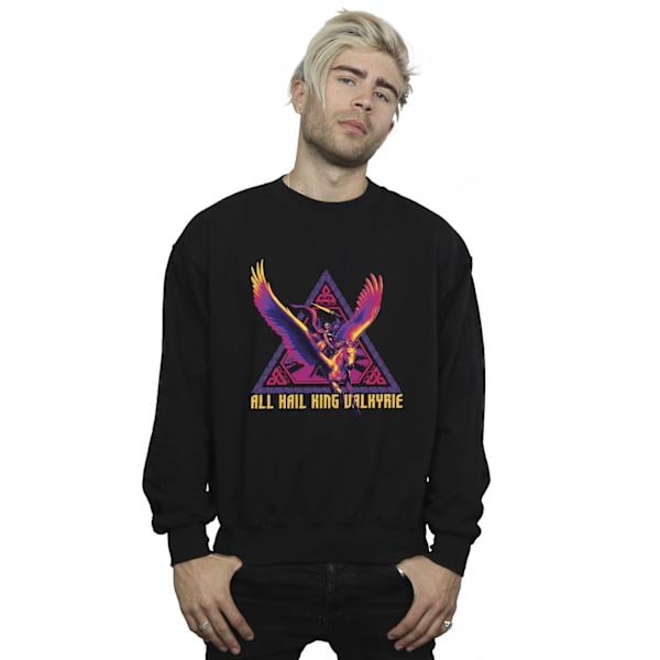 Marvel Herr Thor Love And Thunder All Hail Valkyrie Sweatshirt Black M