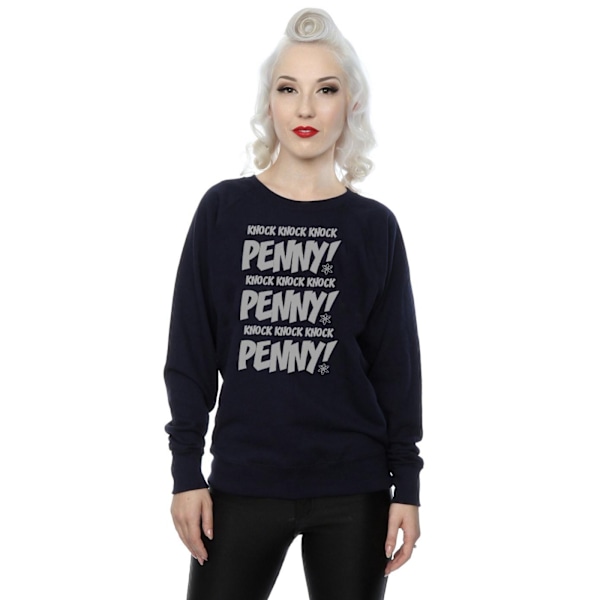 The Big Bang Theory Damkläder Knock Knock Penny Sheldon Sweatshirt Navy Blue L