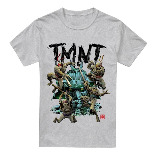 Teenage Mutant Ninja Turtles Herr Feodalt Japan T-Shirt 3XL Spor Sport Heather 3XL