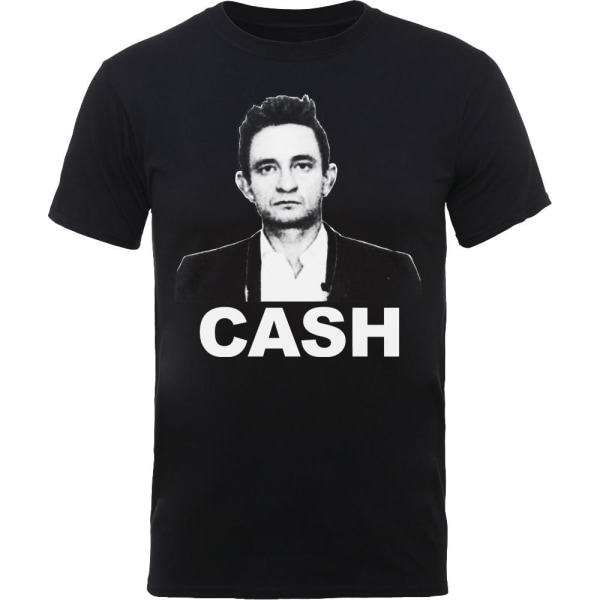 Johnny Cash Unisex Vuxen Ansikte T-shirt S Svart Black S