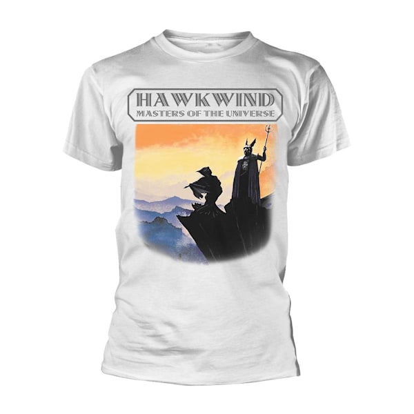 Hawkwind Unisex Adult Masters Of The Universe T-Shirt M Vit White M