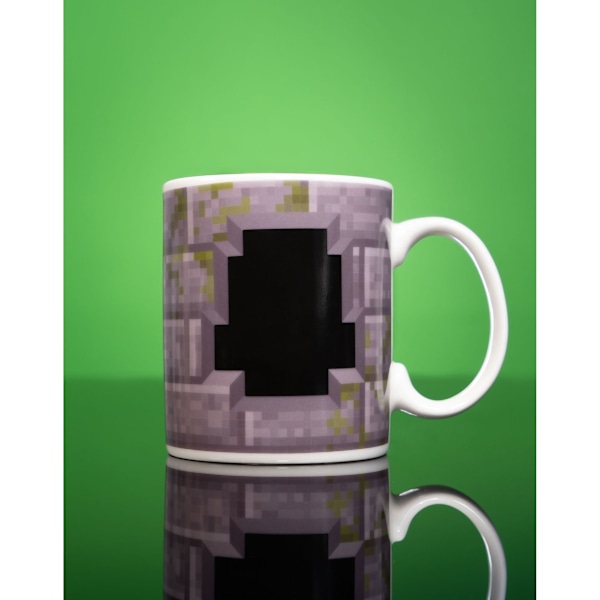 Minecraft Creeper Värmeförändrande Mugg En Storlek Grå/Grön Grey/Green One Size