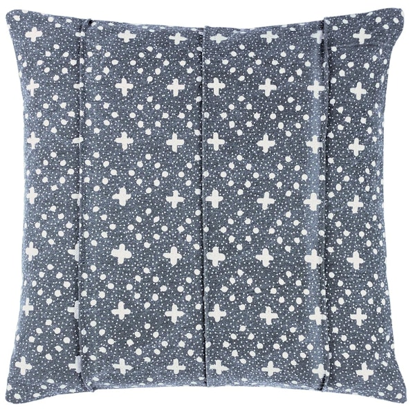 Yard Helm Vävda organiska utseende vävda kuddfodral 50 cm x 50 cm i Ink 50cm x 50cm