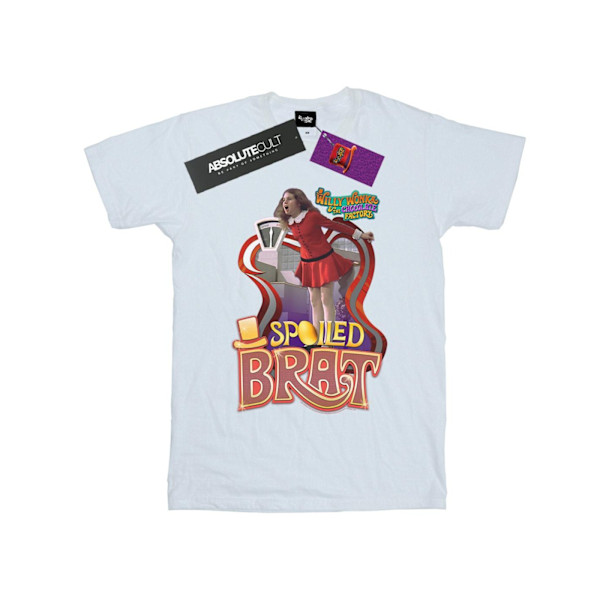Willy Wonka Och Chokladfabriken Pojkar Bortskämd Brat T-Shirt White 5-6 Years