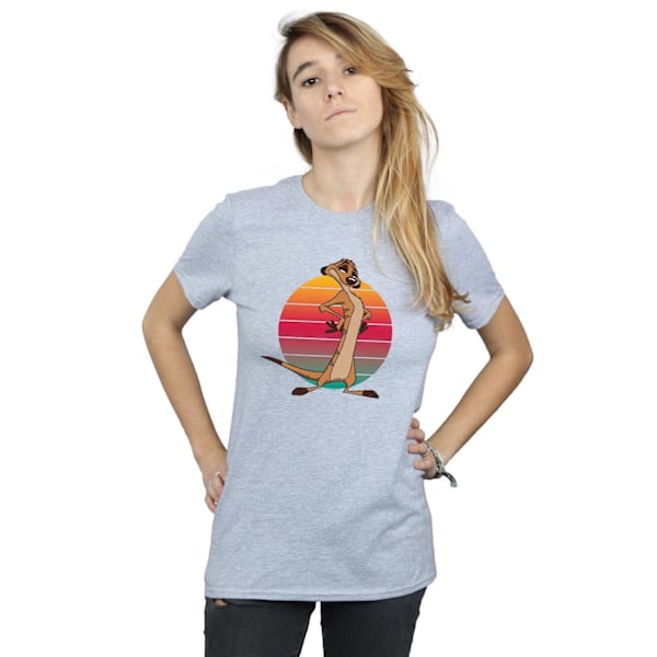 Disney Dam/Damer The Lion King Timon Sunset Bomull Pojkvän Sports Grey L