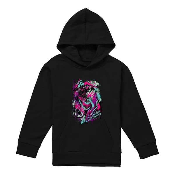 Spider-Man Barn/Barn Ghost-Spider Graffiti Tröja med huva Black 7-8 Years