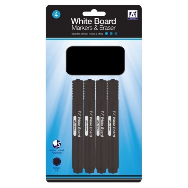 Anker Whiteboard Markers Set (Pack med 5) One Size Svart/Vit Black/White One Size