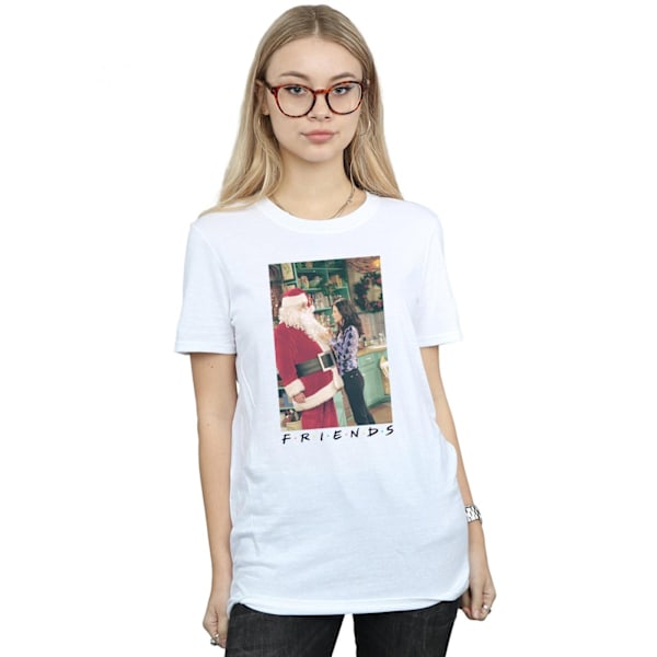 Friends Dam/Damer Chandler Claus Bomull Boyfriend T-Shirt S White S