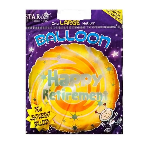 Star Happy Lättviktspension Folieballong En Storlek Gul Yellow One Size