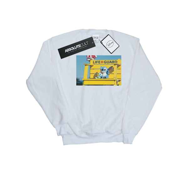 Disney Dam/Kvinnor Lilo Och Stitch Livräddare Sweatshirt L Vit White L