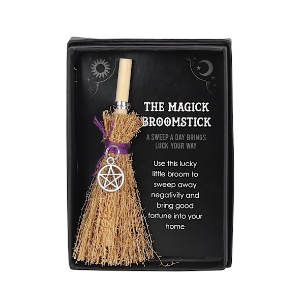 Something Different Mini Magick Pentagram Kvast En Storlek S Silver/Brown One Size