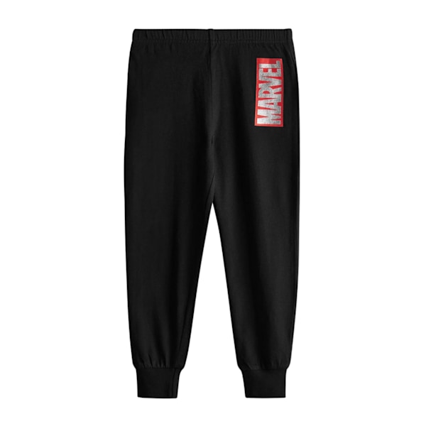 Marvel Avengers Boys Tryckt Lång Pyjamas Set 4-5 År Svart/Grå Black/Grey 4-5 Years