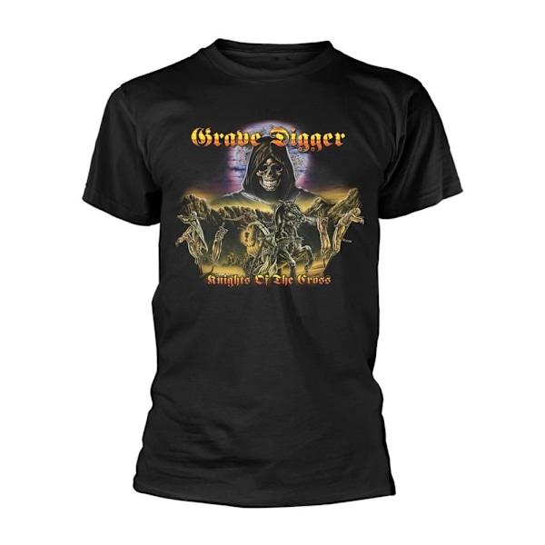 Grave Digger Unisex Adult Knights Of The Cross T-Shirt XL Svart Black XL