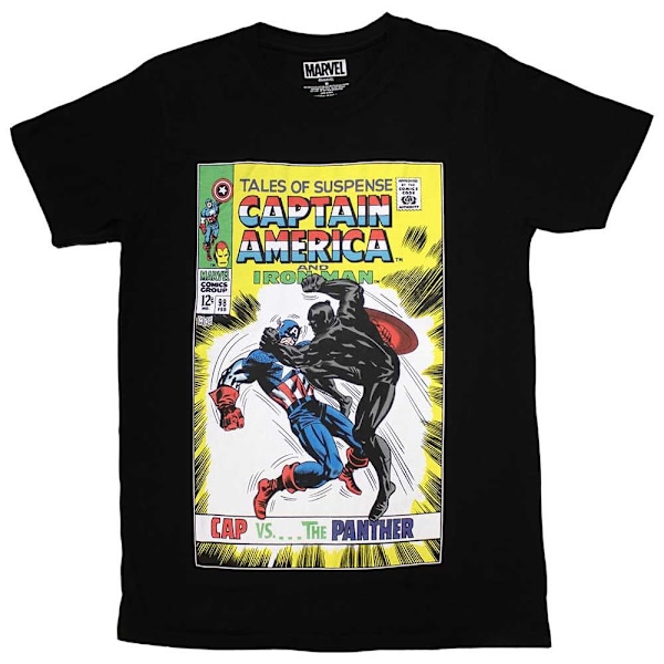 Marvel Comics Unisex Vuxen Cap Vs The Panther Comic Cover T-Shi Black XL