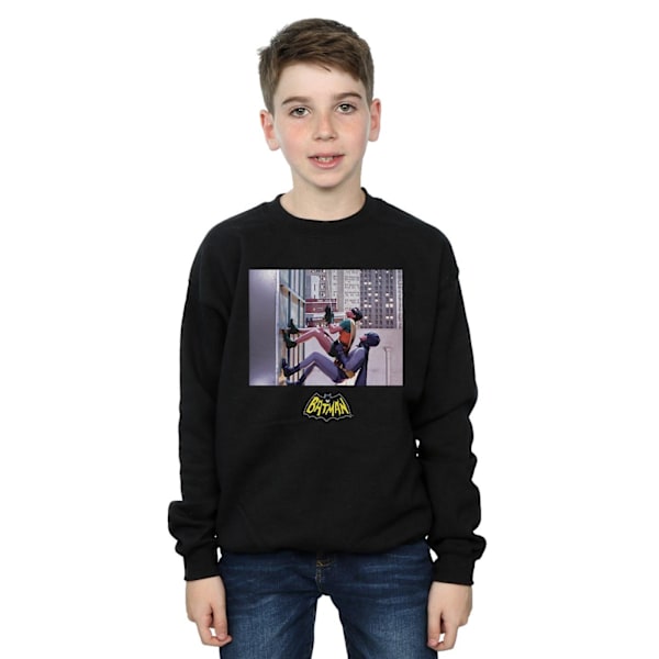 DC Comics Boys Batman TV-serie Skyscraper Climb Sweatshirt 12- Black 12-13 Years