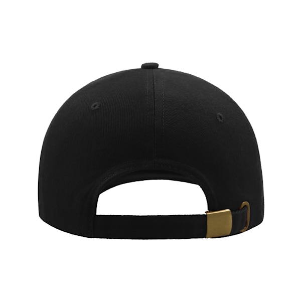 Atlantis Liberty Six Buckle Borstad Bomull 6 Panel Cap En Storlek Black One Size