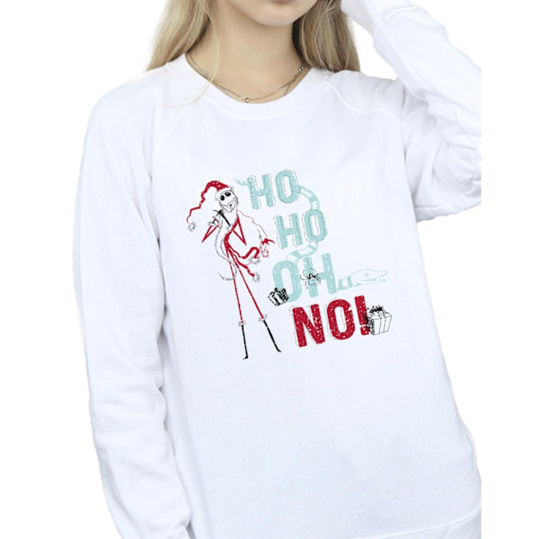 Disney Dam/Kvinnor The Nightmare Before Christmas Ho Ho No Sweatshirt White 3XL