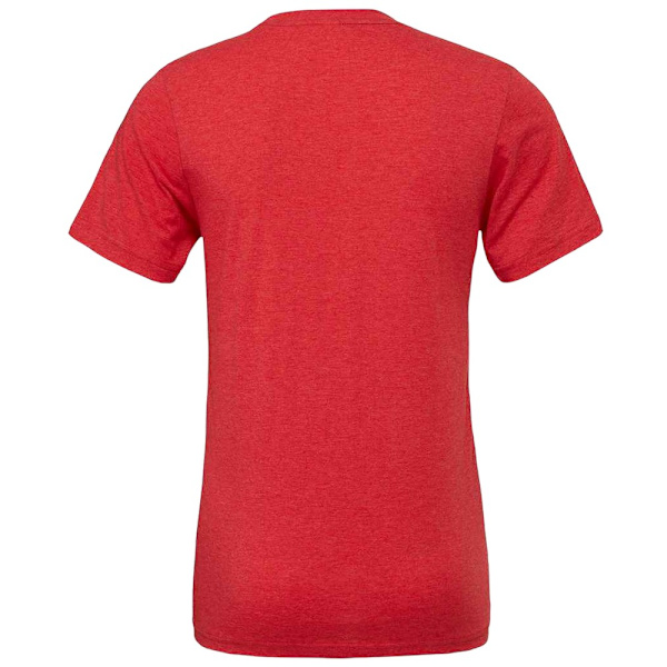 Bella Canvas Unisex Vuxen Triblend Rundhals T-shirt 2XL Ljus Light Red 2XL