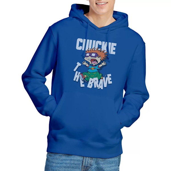 Rugrats Herr Chuckie The Brave Hoodie XL Kungsblå Royal Blue XL