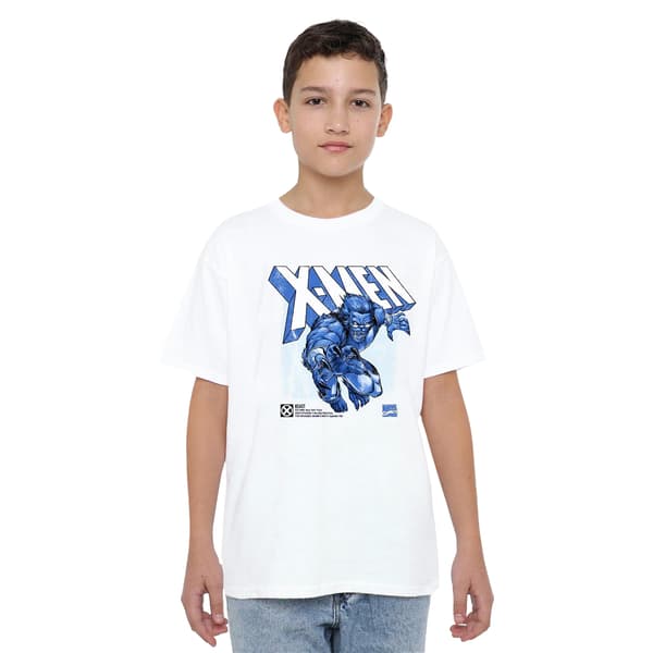 Marvel Barn/Barn X-Men Beast T-Shirt 7-8 År Vit White 7-8 Years