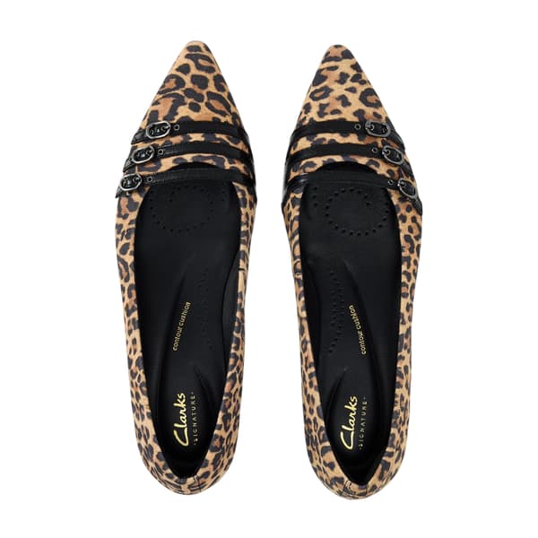 Clarks Dam/Dam Sensa Leopardmönstrade Mockapumps 5 UK Leopa Leopard 5 UK