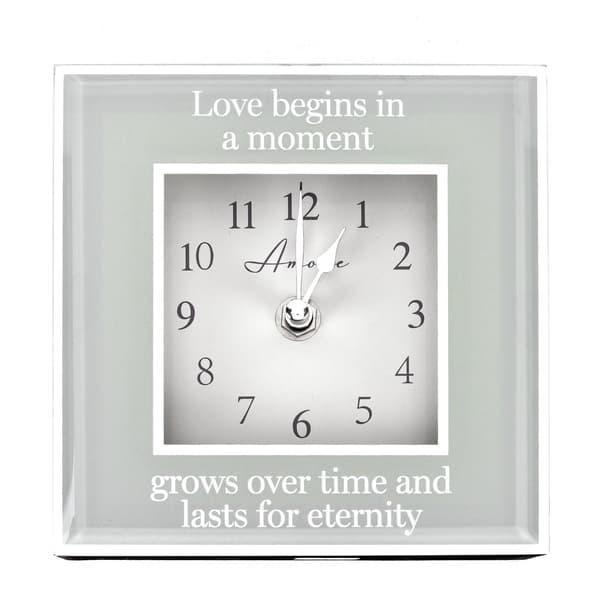 Amore Spegelkant Klocka Eternity One Size Grå Grey One Size