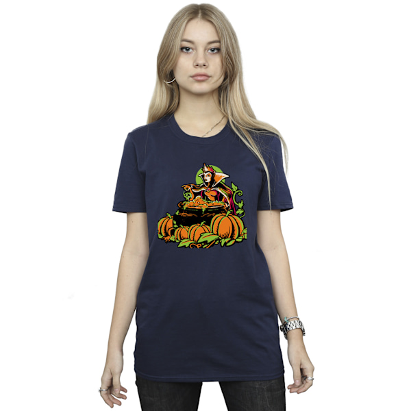 Disney Dam/Kvinnor Omgivning Drottning Skurkar Bomull Boyfriend Hallo Navy Blue M