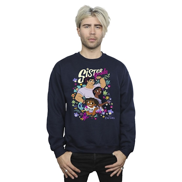 Disney Mens Encanto Sister Goals Sweatshirt S Marinblå Navy Blue S