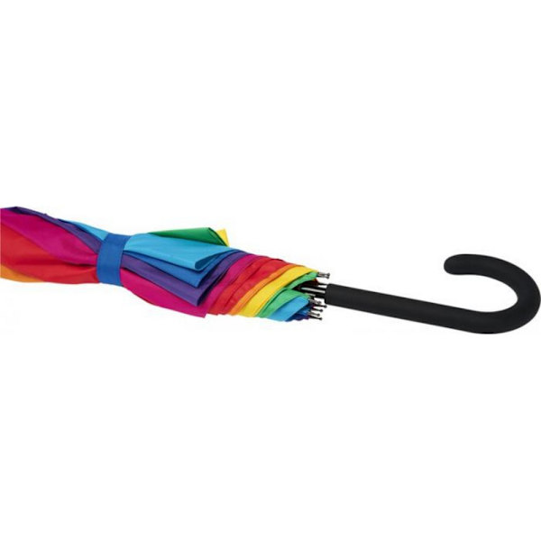 Bullet Sarah Automatisk Öppnande Vindtåligt Paraply Storlek One Rainbow Rainbow One Size