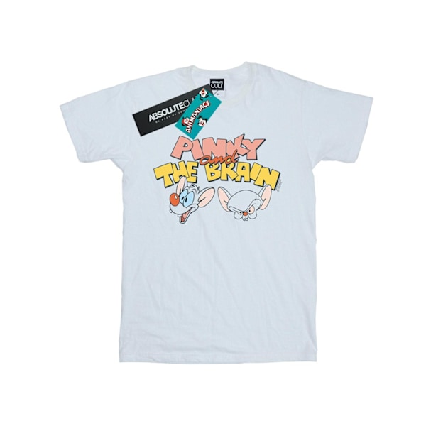Animaniacs Dam/Damer Pinky And The Brain Huvuden Bomull Pojkvän White XL