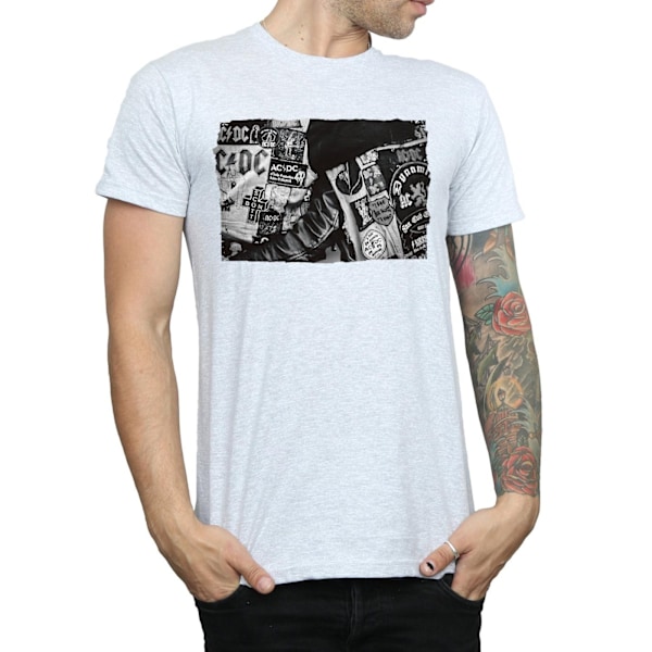 AC/DC Badges And Posters Collection T-Shirt L Sports Grey Sports Grey L