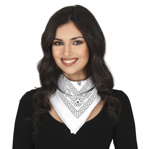 Fiestas Guirca Denim Scarf Prop One Size Vit White One Size
