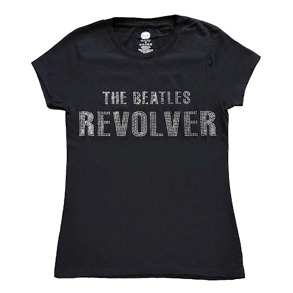 The Beatles Womens/Ladies Revolver Embellished T-Shirt XXL Svart Black XXL