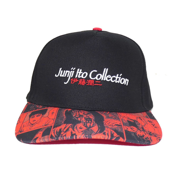 Junji-Ito tryckt basebollkeps One Size Svart Black One Size