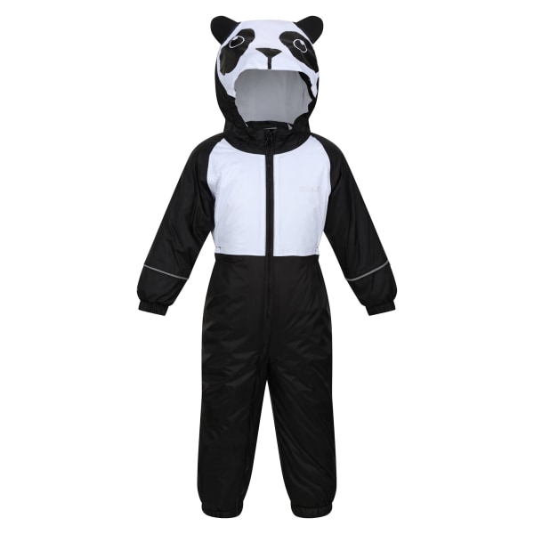 Regatta Childrens/Kids Mudplay III Panda Waterproof Puddle Suit Black/White 4-5 Years