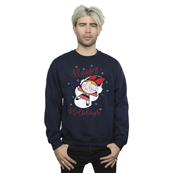 The Powerpuff Girls Herr Sweatshirt S Marinblå Navy Blue S