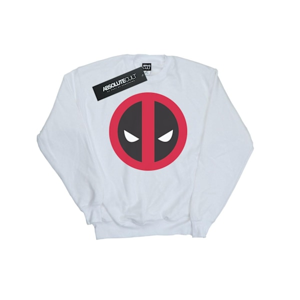 Marvel Deadpool Stor Logotyp Sweatshirt XL Vit White XL