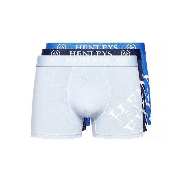 Henleys Mens Tringles Boxer Shorts (3-pack) L Multifärgad Multicoloured L