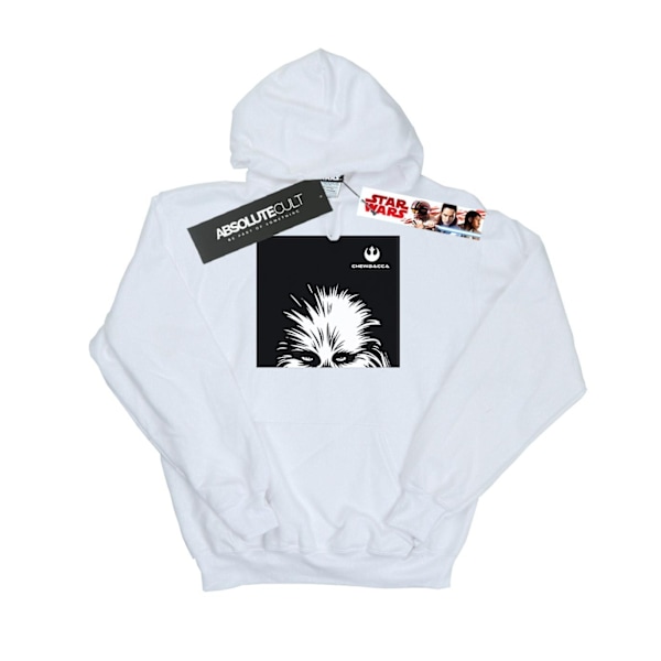 Star Wars Pojkar Chewbacca Look Hoodie 7-8 År Vit White 7-8 Years