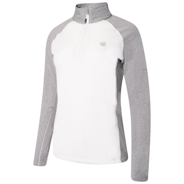 Dare 2B Dam/Kvinnor Involved II Halv Zip Midlayer 12 UK Vit White/Ash 12 UK