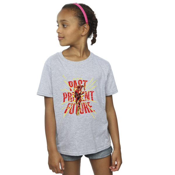 DC Comics Girls The Flash Past Present Future Bomull T-shirt 3- Sports Grey 3-4 Years