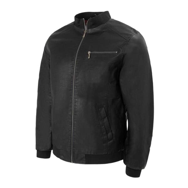 Firetrap Herr Tvättad Bomberjacka M Svart Black M