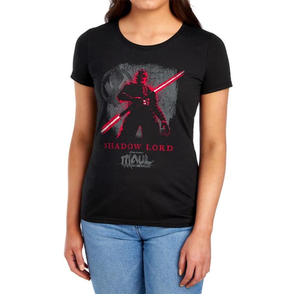 Star Wars: Maul-Shadow Lord Dam/Kvinnor Sith Dark Side T-shirt Black XL