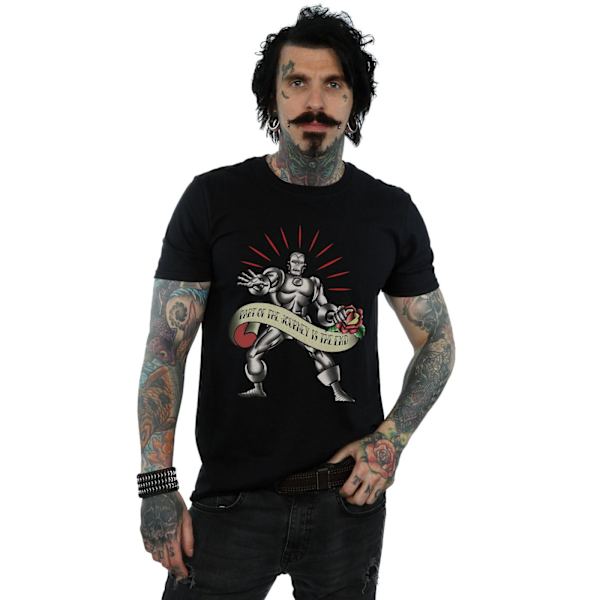 Marvel Iron Man The End Tattoo T-shirt 5XL Svart Black 5XL