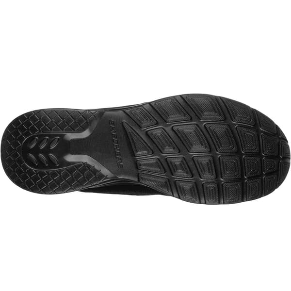 Skechers Herr Dynamight 2.0 Action Läder Memory Foam Snörskor Black 9 UK