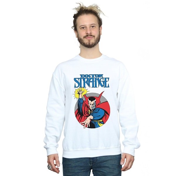 Marvel Herr Doctor Strange Cirkel Sweatshirt 4XL Vit White 4XL