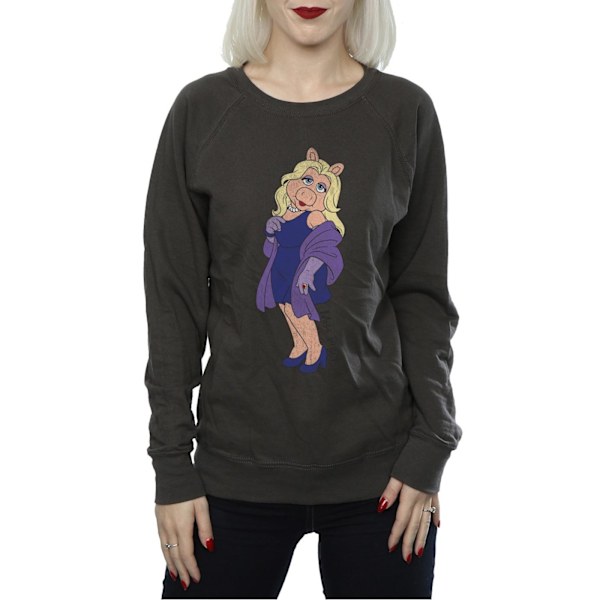 Disney Dam/Damer The Muppets Classic Miss Piggy Sweatshirt Light Graphite S